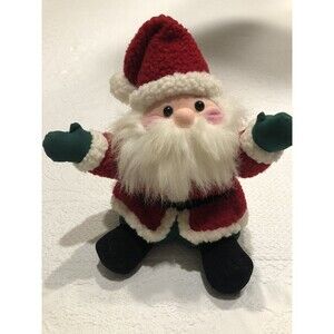 Vintage 1993 International Silver Company Christmas 13”T Sitting  Santa Claus